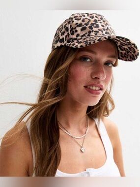 PUGS | Leopard Print Trendy Ball Cap | Baseball Cap Velcro Back Adjustment EUC 1